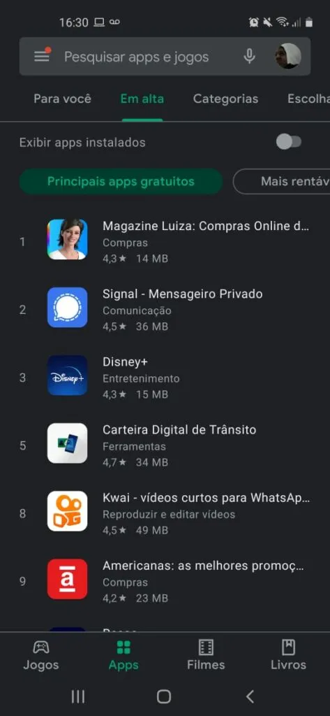 WhatsApp fica para trás e Signal se torna App mais baixado no Play Store