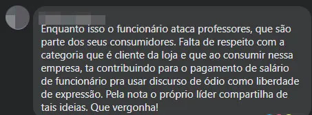 Web reage contra herdeiro do Líder que atacou professores; supermercado emite nota