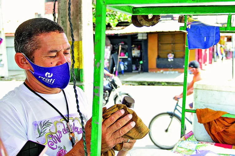 José Smith vendedor de guaraná no Jurunas