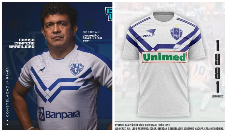 Após fotos vazarem, Paysandu lança oficialmente novo uniforme