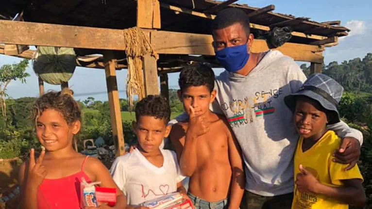 Joãozinho, do Independente foi um dos que fizeram boa ação na Páscoa.