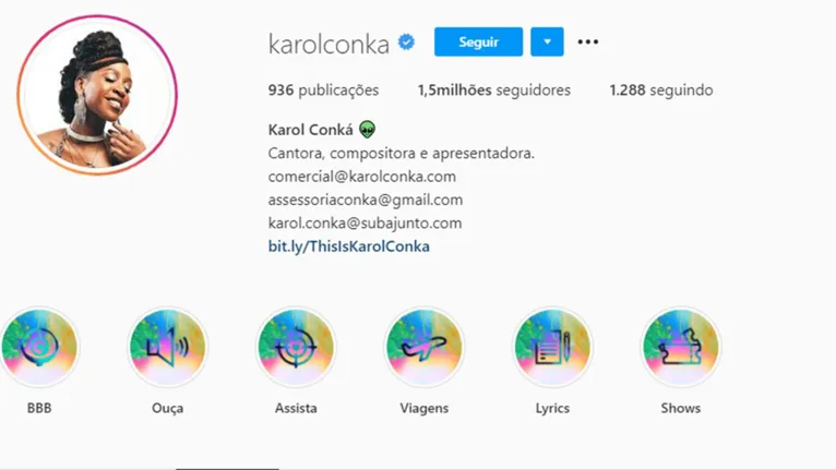 Karol Conká volta a ganhar seguidores e resgata número de antes do ‘BBB21’
