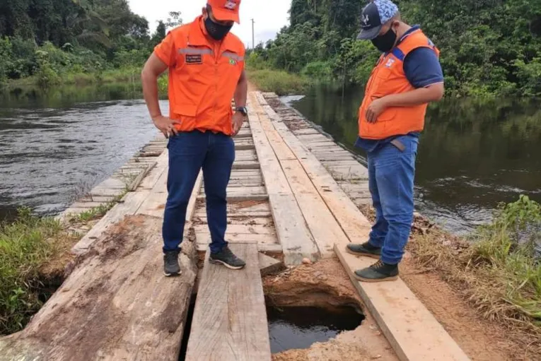 Com o estado de emergência, Estado tem mais agilidade para liberar recursos para recuperar danos à infraestrutura em Rurópolis
