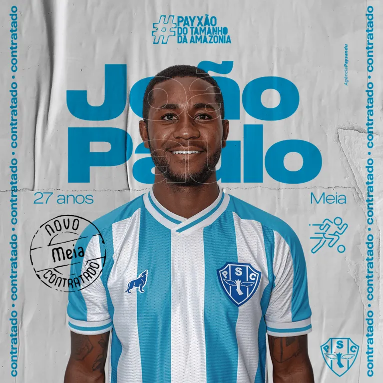 Paysandu confirma chegada de meia que atuava no futebol carioca