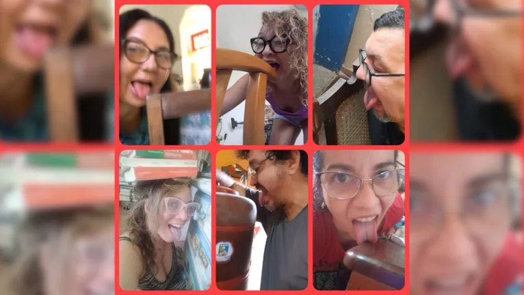 Professores da UFPA fizeram um protesto, nas redes sociais, postando fotos lambendo cadeiras, contra o comentário da professora .Márcia Aliverti: "“Não tenho pendor de ficar em casa, lambendo móvel" 