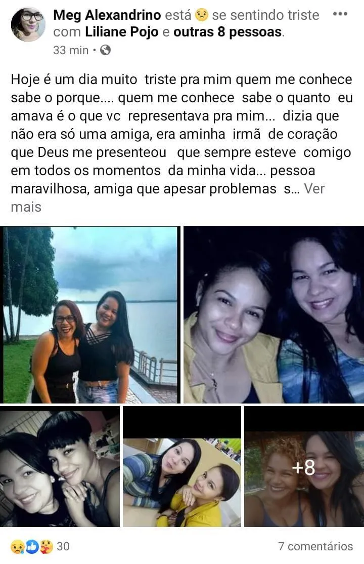 Familiares e amigos lamentam morte de mulher assassinada por marido policial