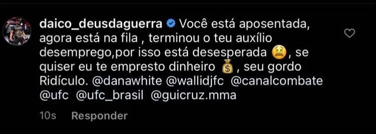 Deiveson Figueiredo leva provocação e dá resposta 'na cara'