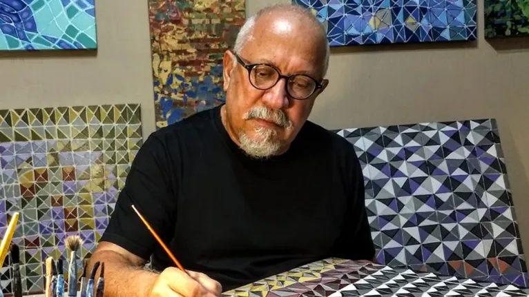 A nova série do artista plástico Geraldo Teixeira: Geometria Orgânica. A cidade e seus elementos geométricos definem os espaços humanos