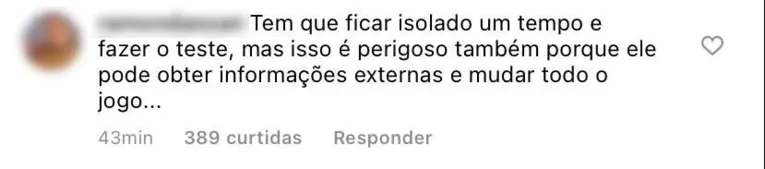 Arthur sai da casa para tratamento e internautas se preocupam com contaminação