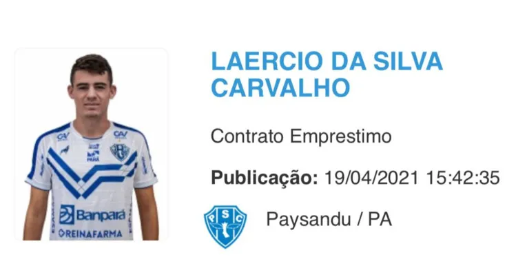 Paysandu: atacante Laércio está regularizado e já pode jogar