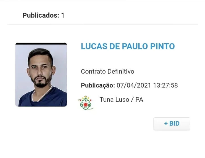 Meio-campista é regularizado na Tuna Luso