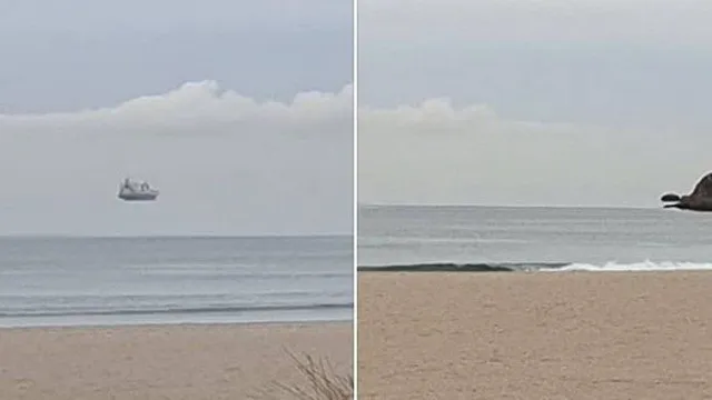 Navio que voa? Foto viraliza na web e chama atenção de internautas