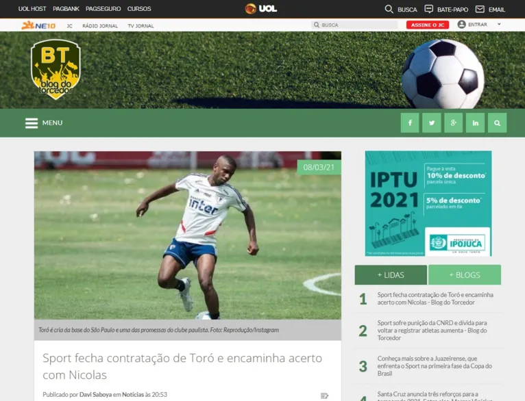 Nicolas já aceitou proposta e acertou ida para o Leão, afirma jornalista