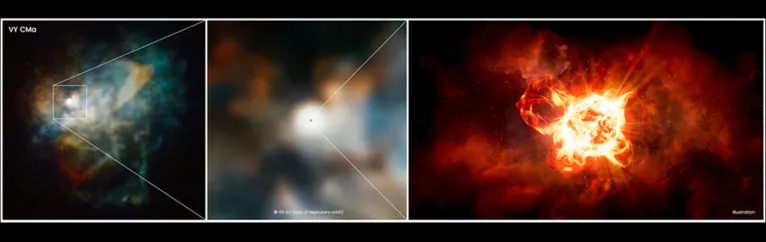 Fenômeno raro: estrela hipergigante está em seu estágio final e pode explodir