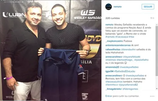 Torcida VIP! Famosos mostram apoio ao Remo e usam o manto azulino. Veja quem já vestiu