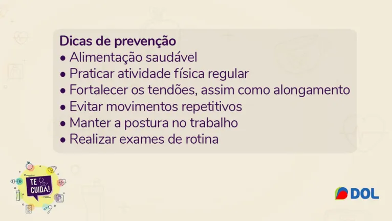 Tendinite: causas, sintomas e tratamento 