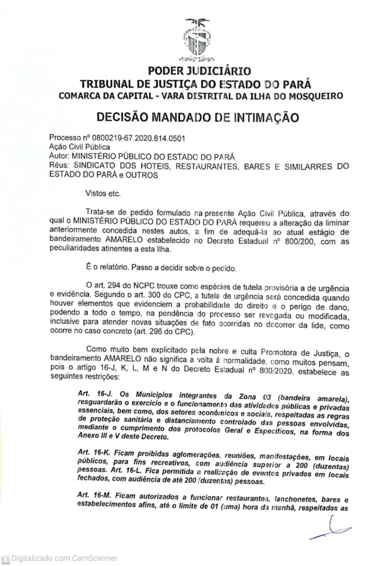 Justiça decide sobre festas, bares e boates em Mosqueiro