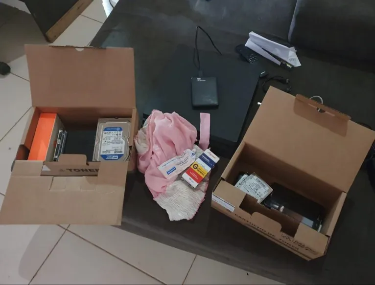 Materiais apreendido pela Policia Federal em Marabá