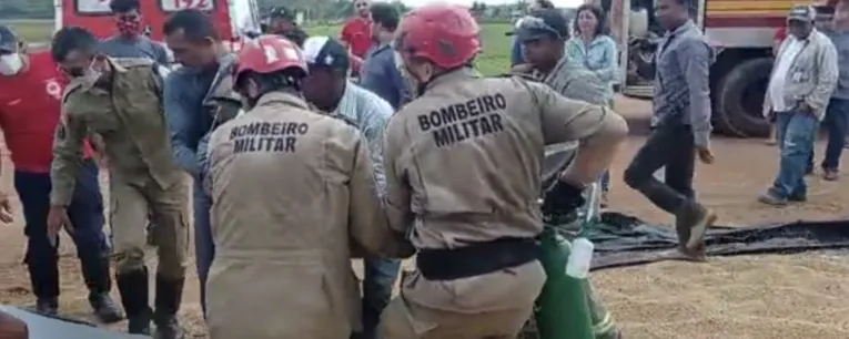 Homem que caiu em torre de soja no Pará tem alta médica