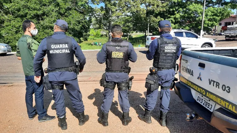 A operação foi conjunta e envolveu vários órgãos municipais 