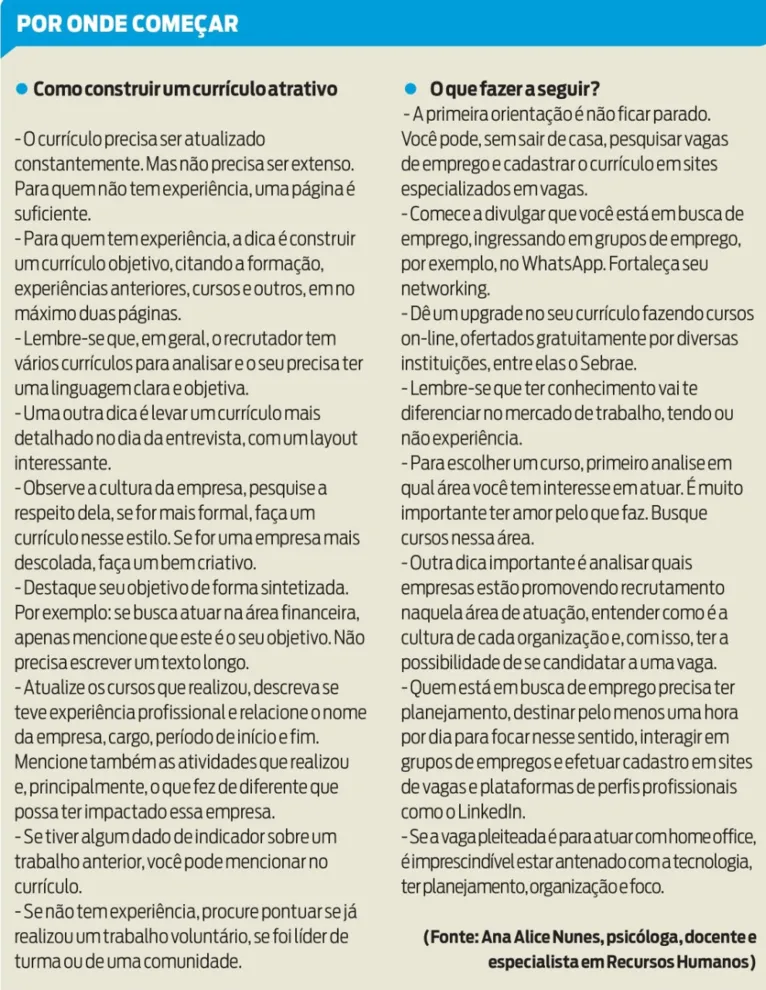 Quer saber como conseguir uma vaga de emprego? Veja as dicas