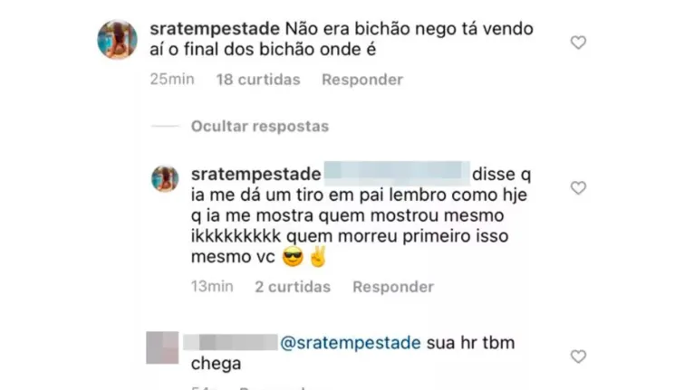 Dançarina é morta a tiros após comentário em rede social