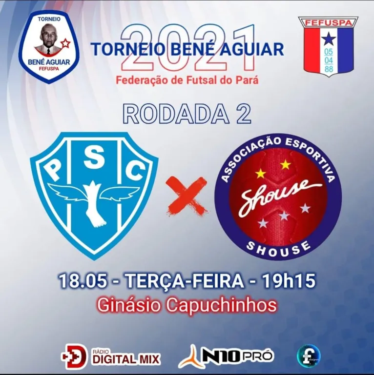 Shouse X Paysandu fazem jogo dos opostos no futsal