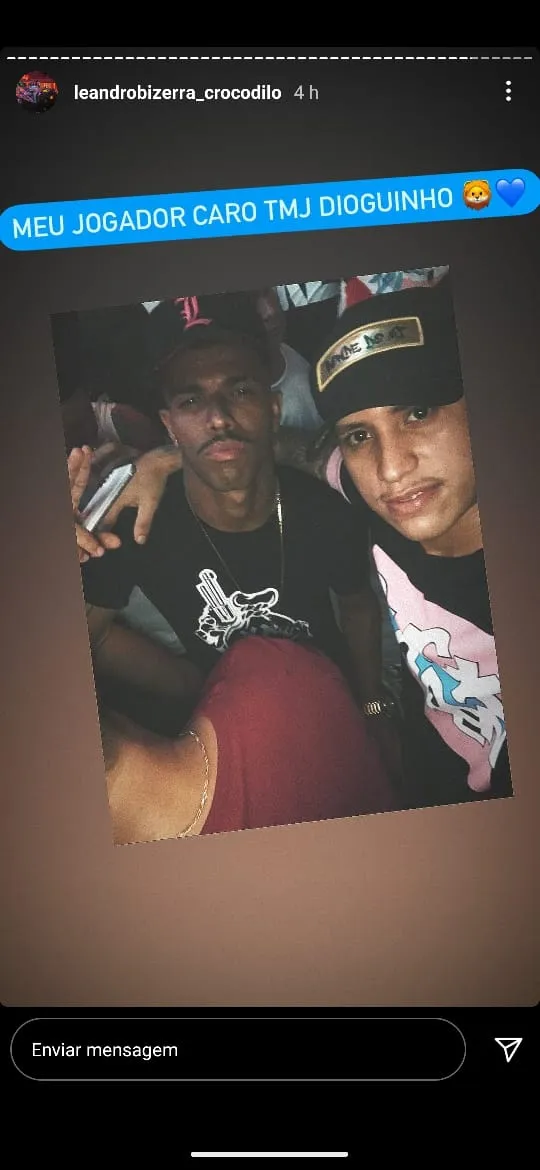 Produtor de uma festa de aparelhagem postou foto com o jogador.