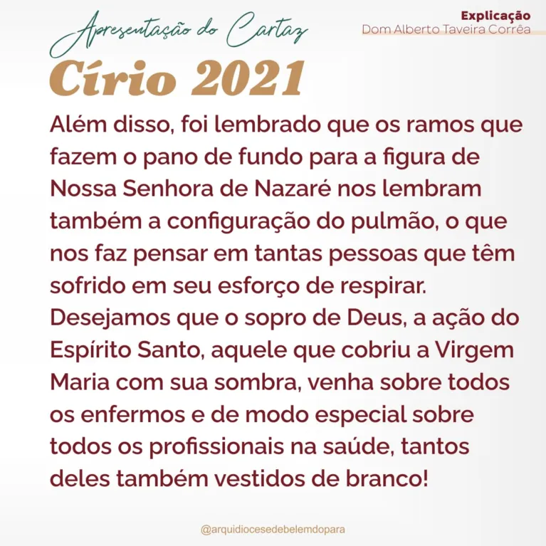 Conheça o cartaz oficial do Círio de Nazaré 2021