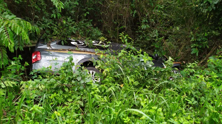 Com o impacto, o veículo funerário, que transportava um corpo para Bragança, caiu em um barranco. O motorista sofreu escoriações e foi encaminhado para a UPA de Capanema