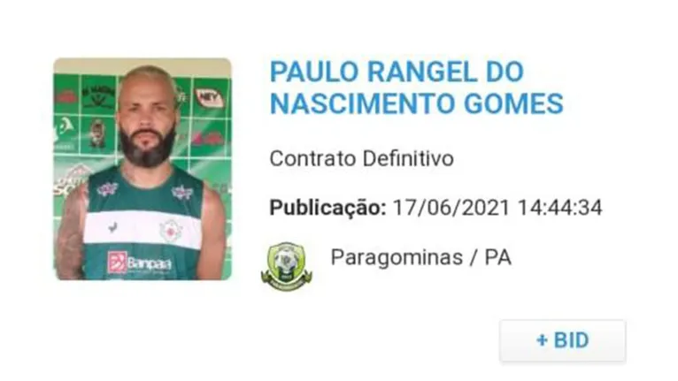 Paulo Rangel está confirmado no ataque do Paragominas
