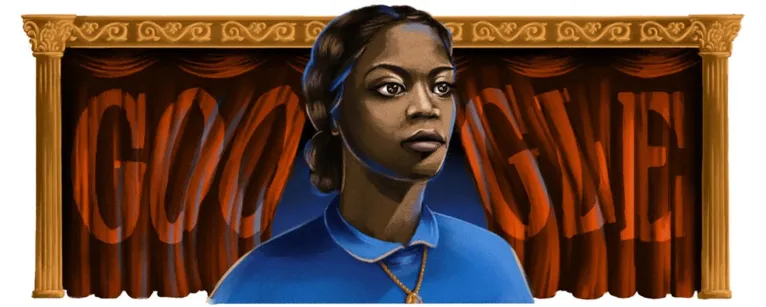 O Doodle do Google homenageou o 100º aniversário da atriz Ruth de Souza.