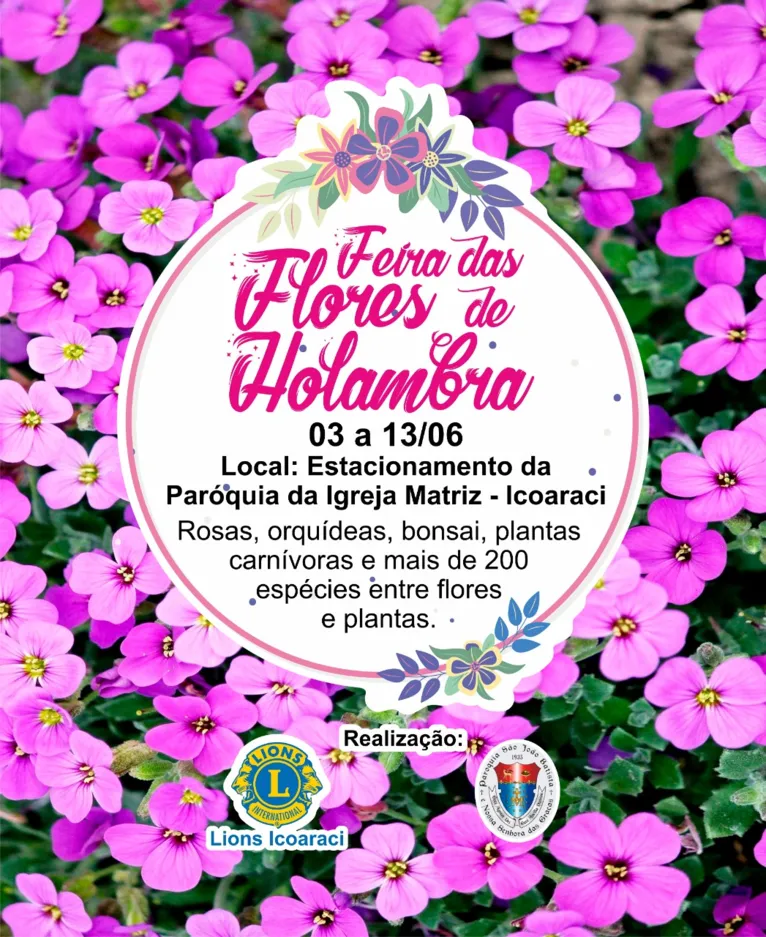 Feira reúne flores e plantas ornamentais a preços populares