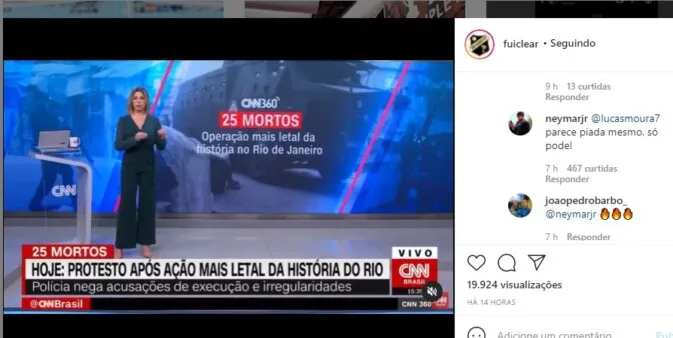 Apresentadora é criticada e se explica sobre Jacarezinho