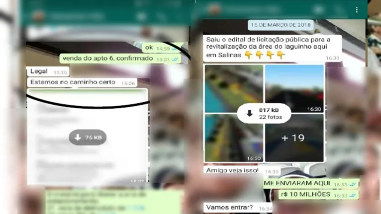 Nas conversas, é possível ver que o engenheiro estava ciente da parceria e até comemorava os resultados obtidos.