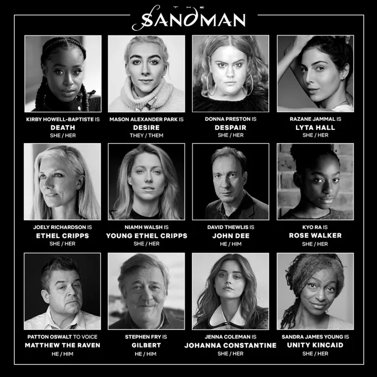 Elenco da série The Sandman revelado hoje(26)