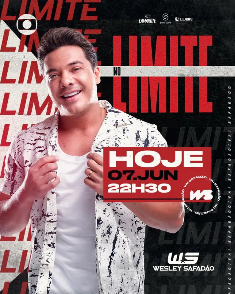 Wesley
Safadão comanda luau no "No Limite" nesta segunda (7)