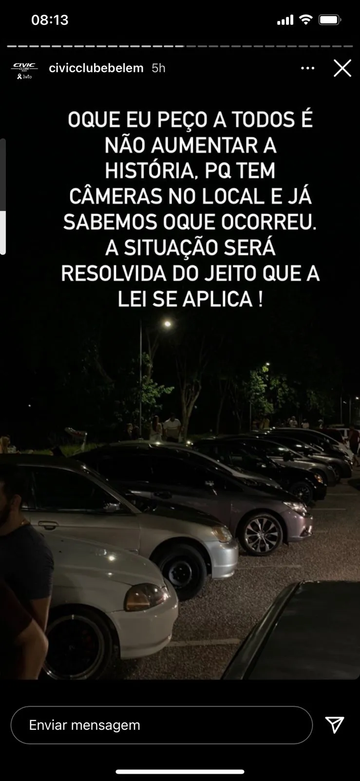 Vítima participou de encontro de carros antes de acidente