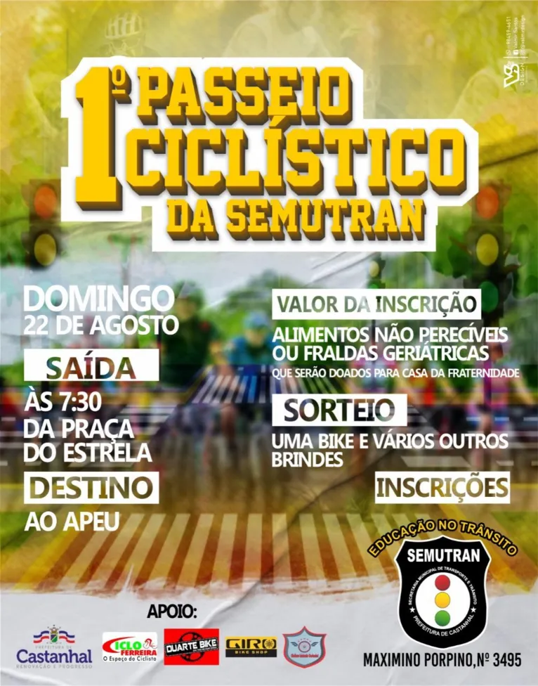 Prefeitura de Castanhal promove passeio ciclístico