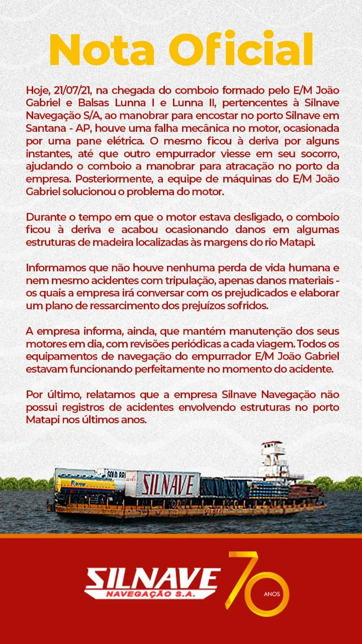 Vídeo: Balsa perde o controle e destrói barcos e trapiche