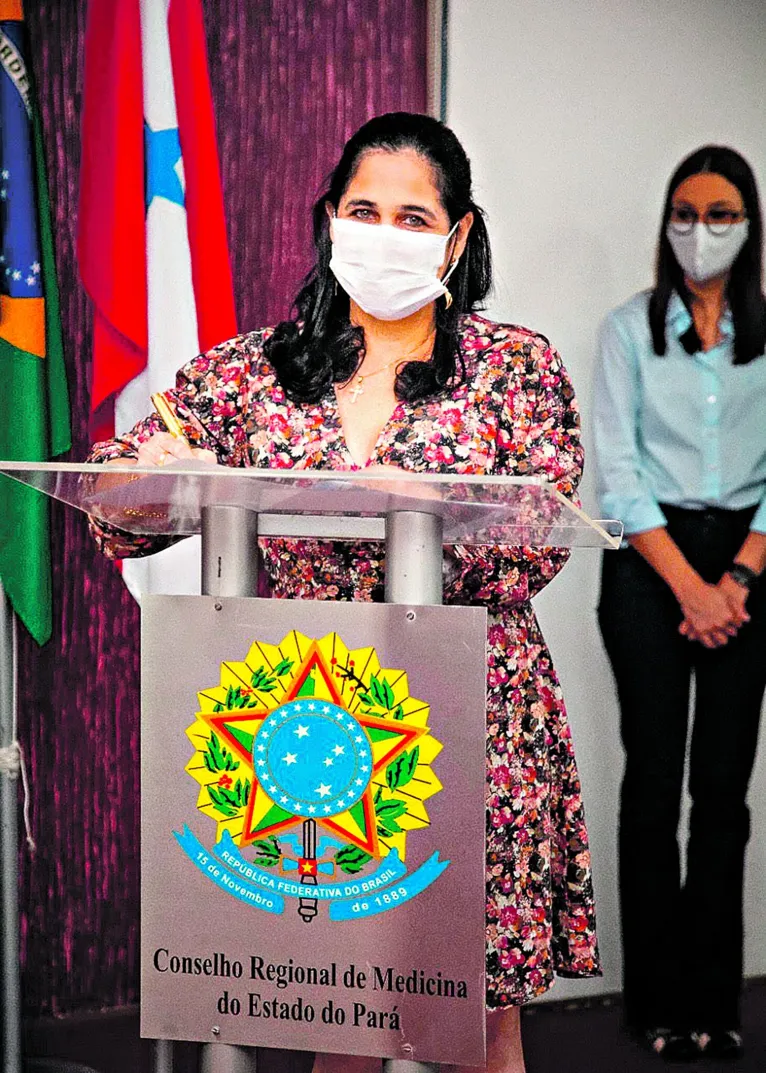 Tereza Cristina de Brito, presidente do  Conselho Regional de Medicina do Pará (CRM-PA)