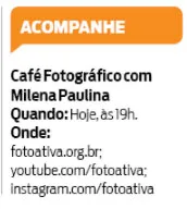 Corpos gordos é assunto de Café Fotográfico da Fotoativa