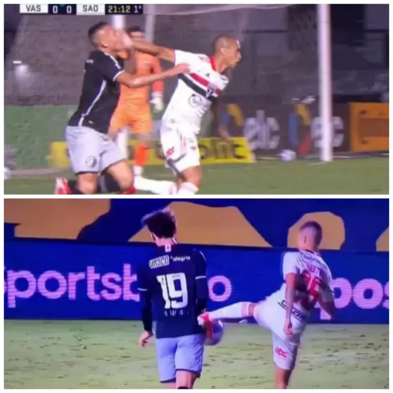 Vasco reclamou de dois pênaltis não marcados contra o São Paulo, além do gol de Gérman Cano.