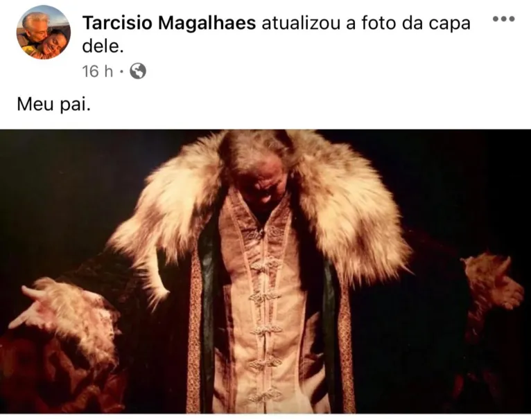 A forte e singela homenagem de Tarcísio Filho ao pai