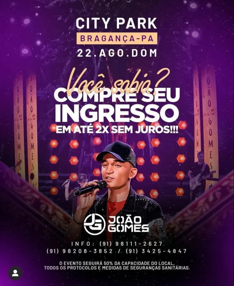 Show de João Gomes no Pará desrespeita protocolos