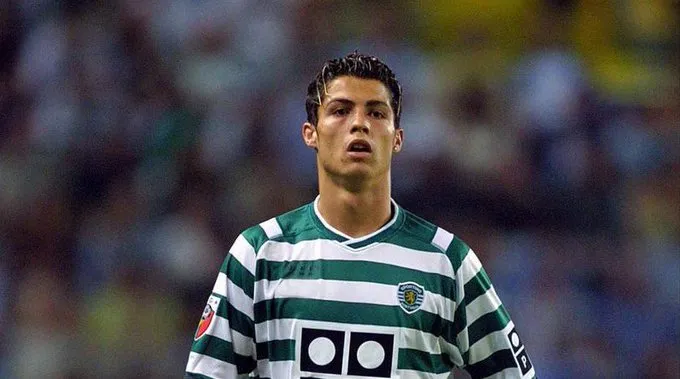 Cristiano Ronaldo quando atuava pelo Sporting-POR