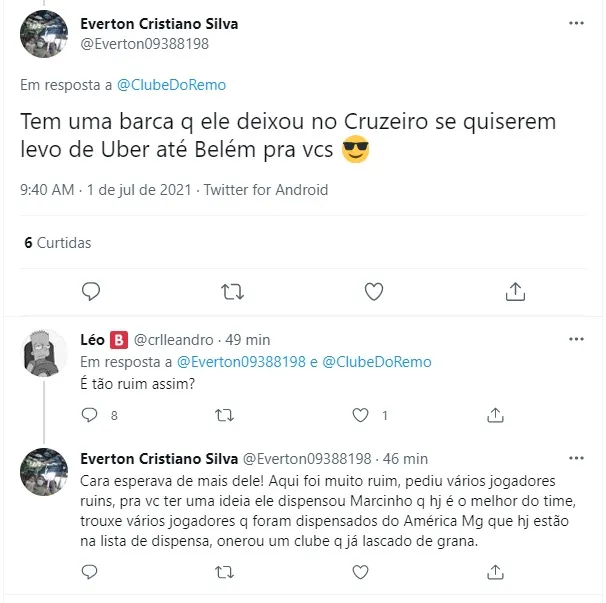Torcida do Cruzeiro "invade" redes do Remo para comemorar