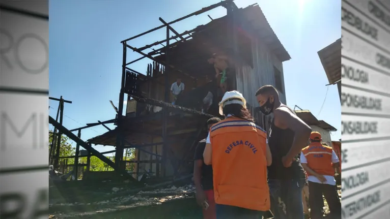 Incêndio destrói 8 casas no Telégrafo, segundo Bombeiros