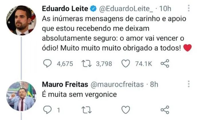 Vereador faz comentário homofóbico contra governador gay