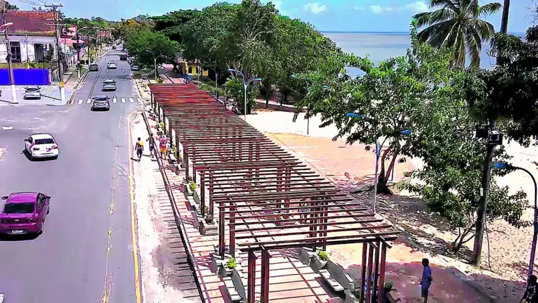 Desde o início da nova gestão do prefeito Edmilson, o distrito vem recebendo obras, como a do caramanchão